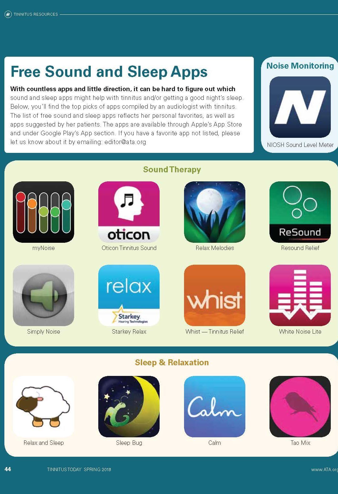 APP y acúfenos